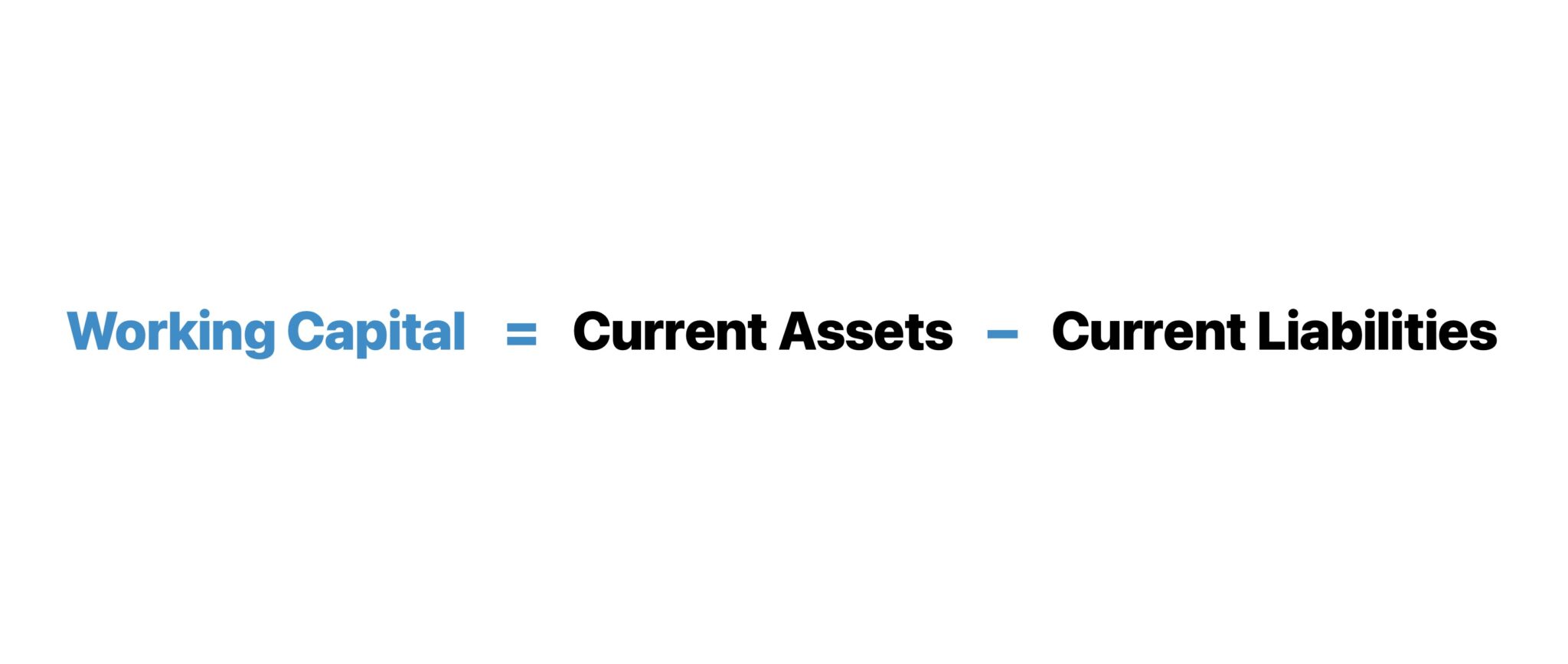 Working Capital Formula