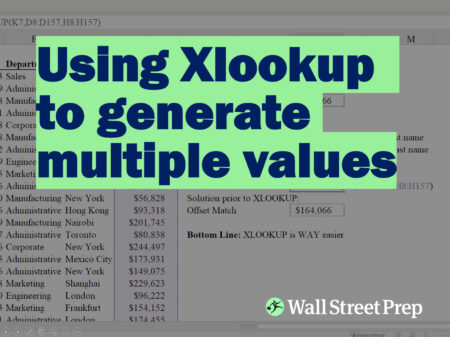 Using XLOOKUP to Generate Multiple Values