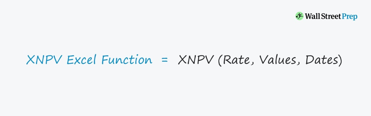 Net Present Value (XNPV) Excel Formula