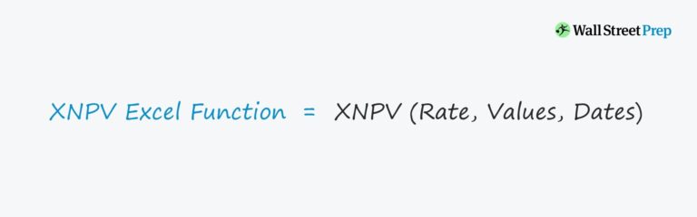 Net Present Value (XNPV) Excel Formula