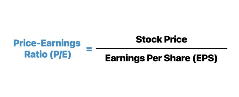 Price-Earnings Ratio Formula (P/E)