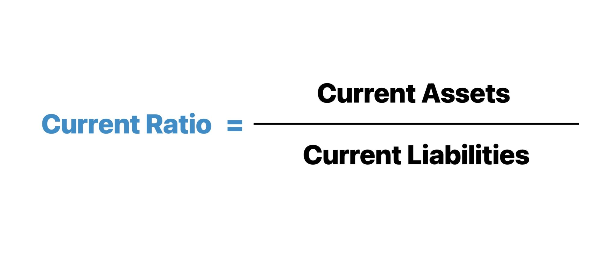 Current Ratio Formula