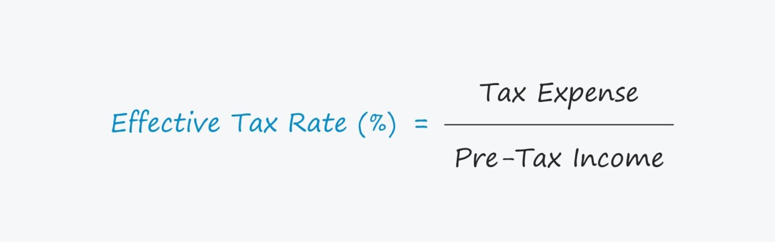 Effective Tax Rate Formula