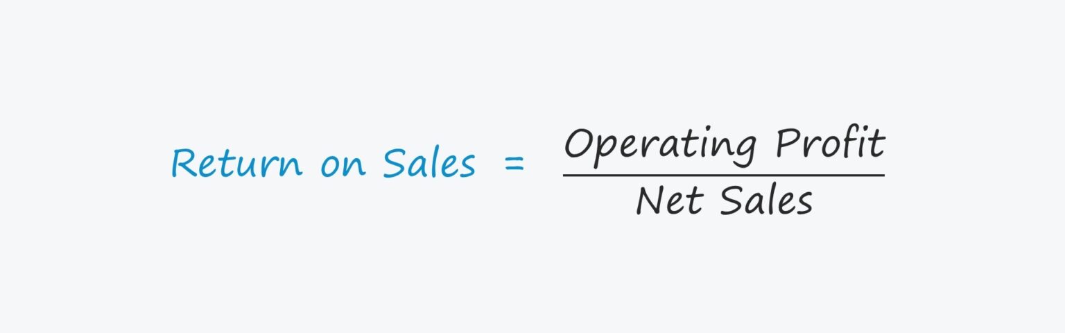 Return on Sales Formula