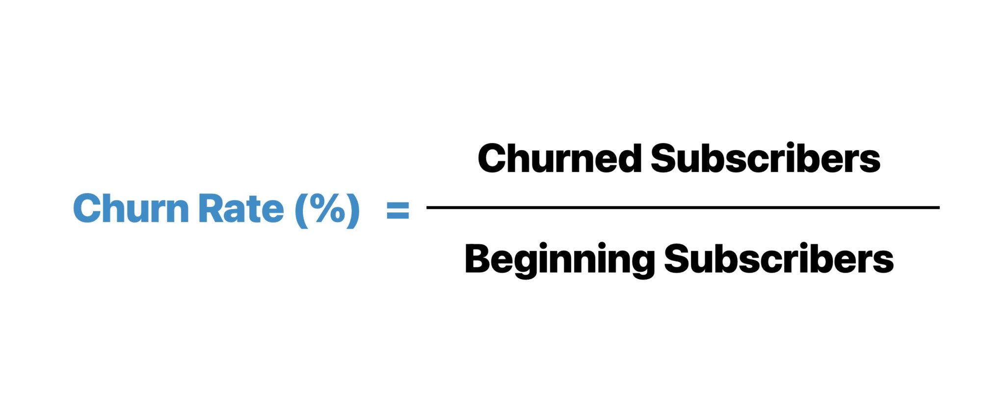 Churn Rate Formula
