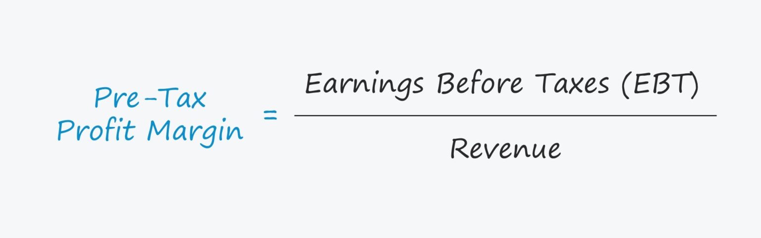 Pre-Tax Profit Margin Formula