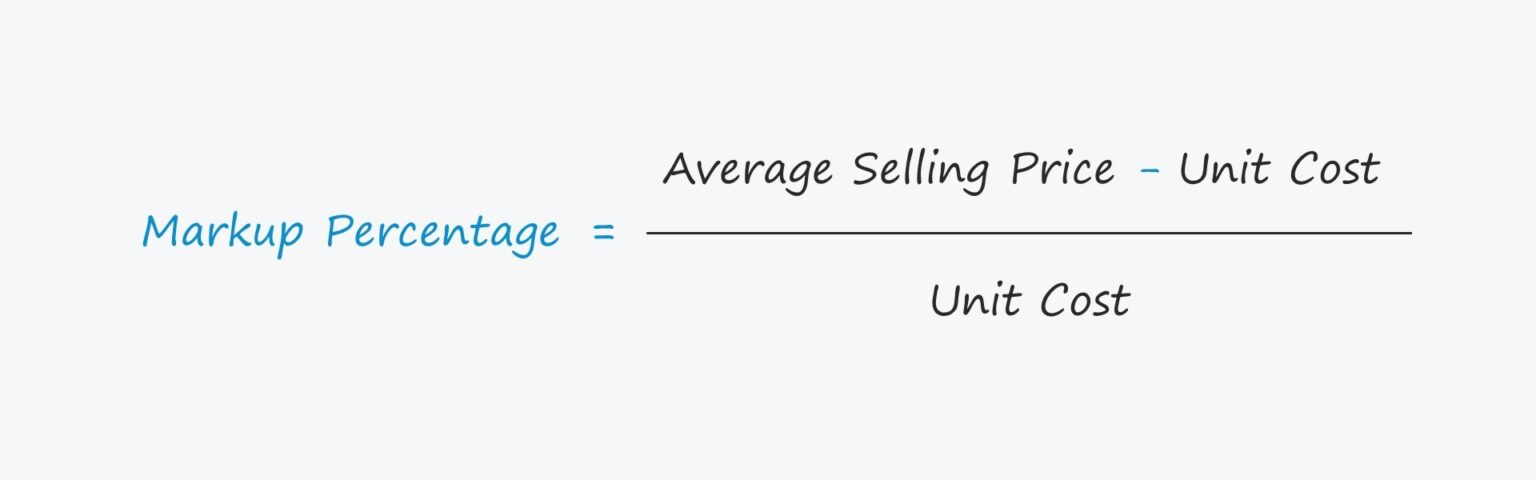 Markup Percentage Formula