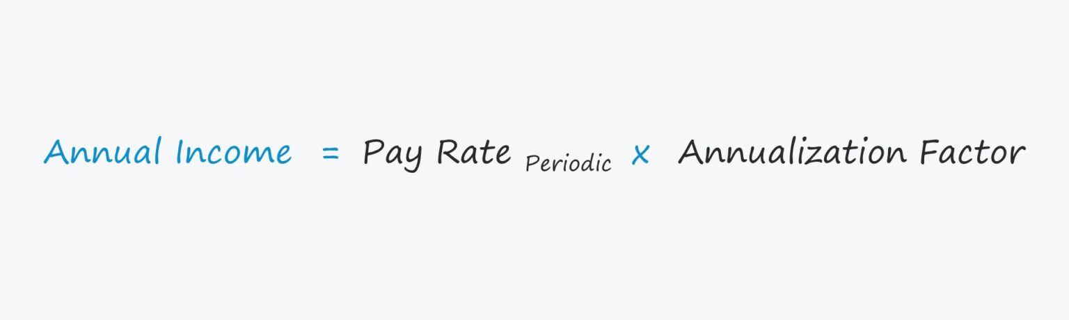 Annual Income Formula