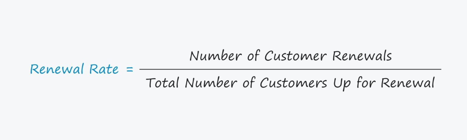 Renewal Rate Formula