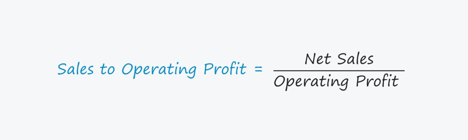 Sales to Operating Profit Formula