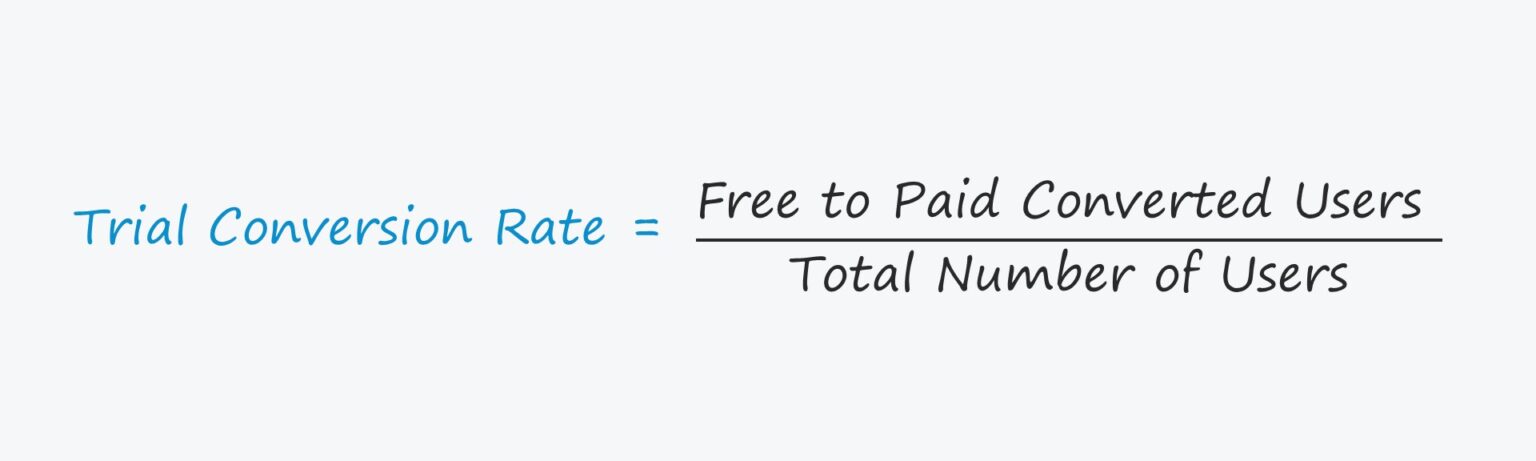 Trial Conversion Rate Formula