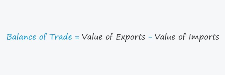 Balance of Trade Formula