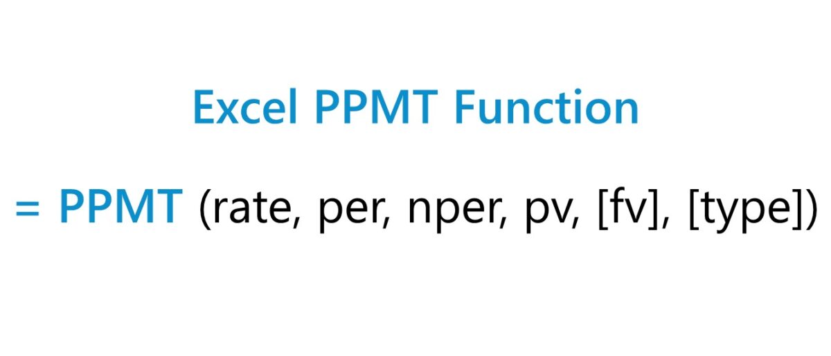PPMT Function Excel Formula