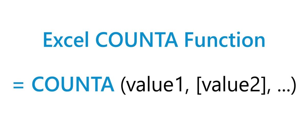 COUNTA Function Excel Formula