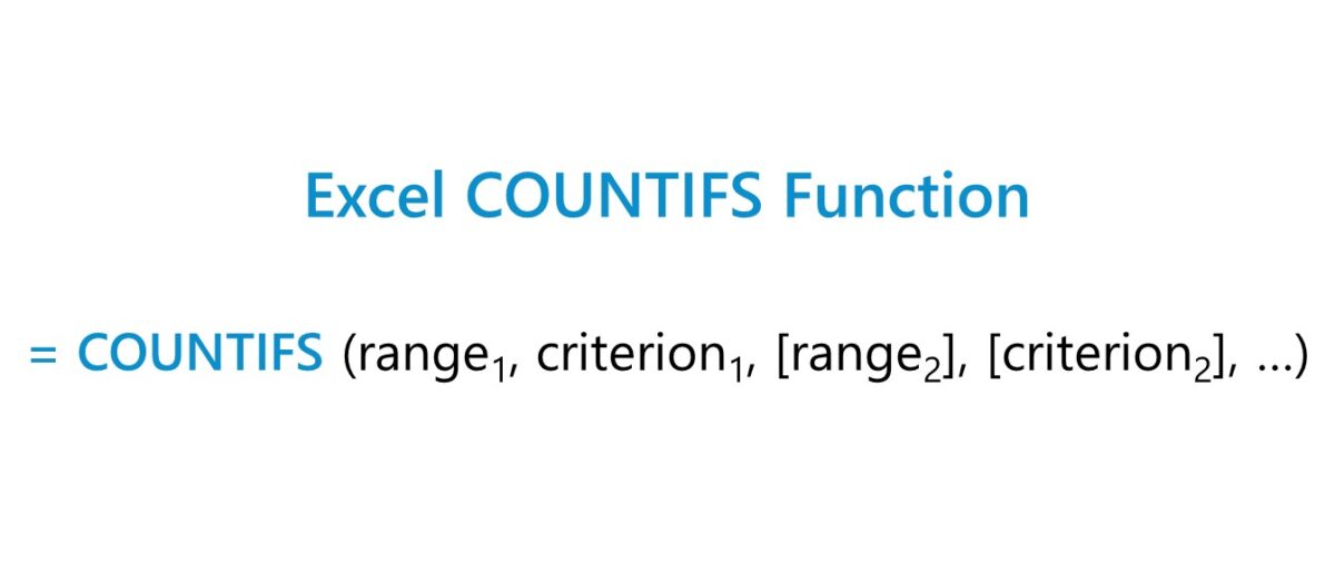 COUNTIFS Function Formula Excel