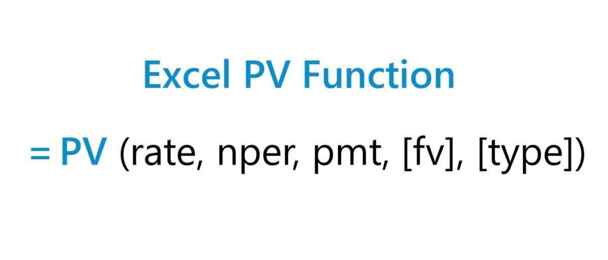 PV Function in Excel
