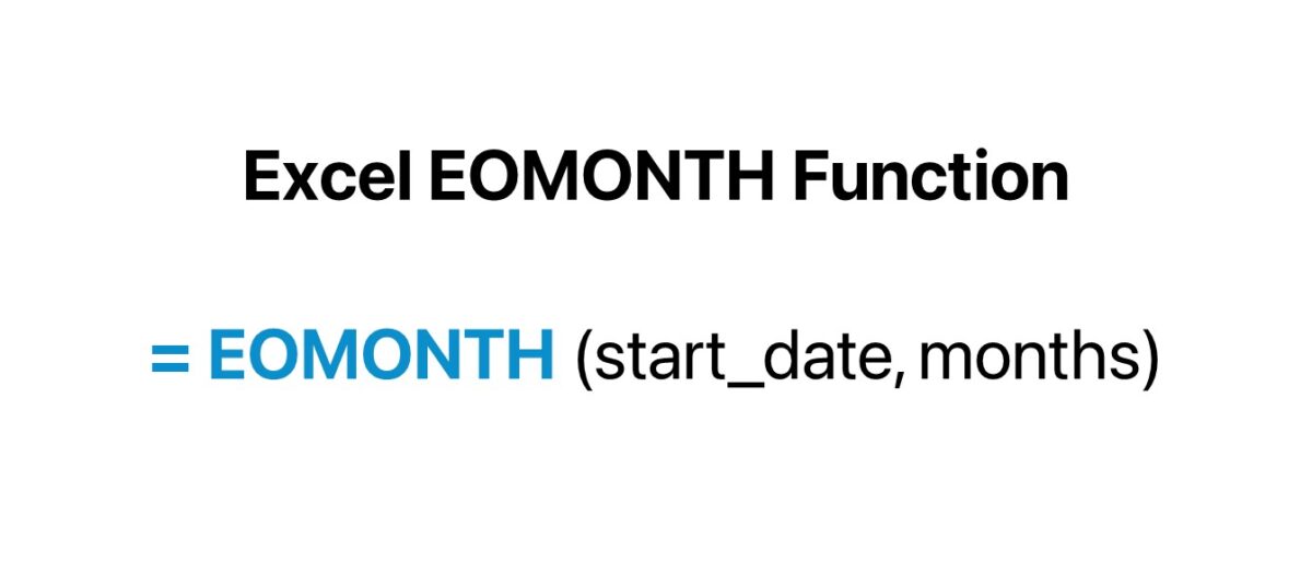 Excel EOMONTH Function