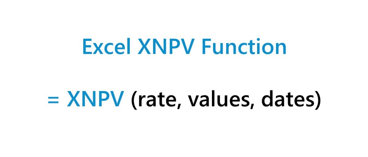 XNPV Function in Excel Formula