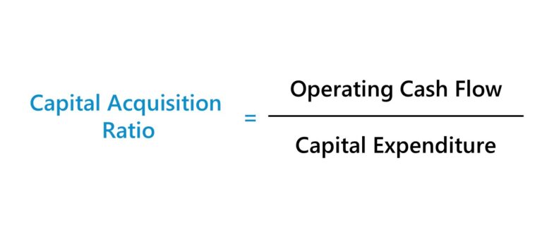 Capital Acquisition Ratio Formula