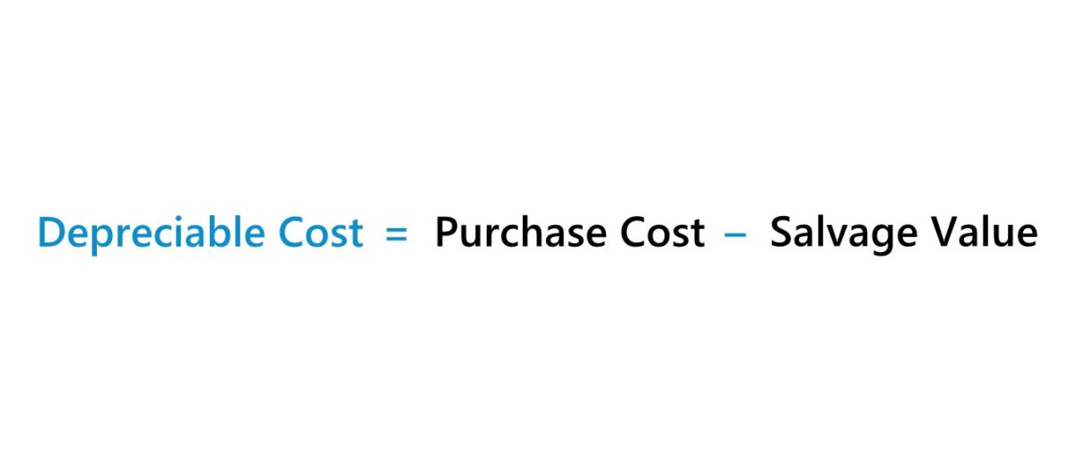 Depreciable Cost Formula