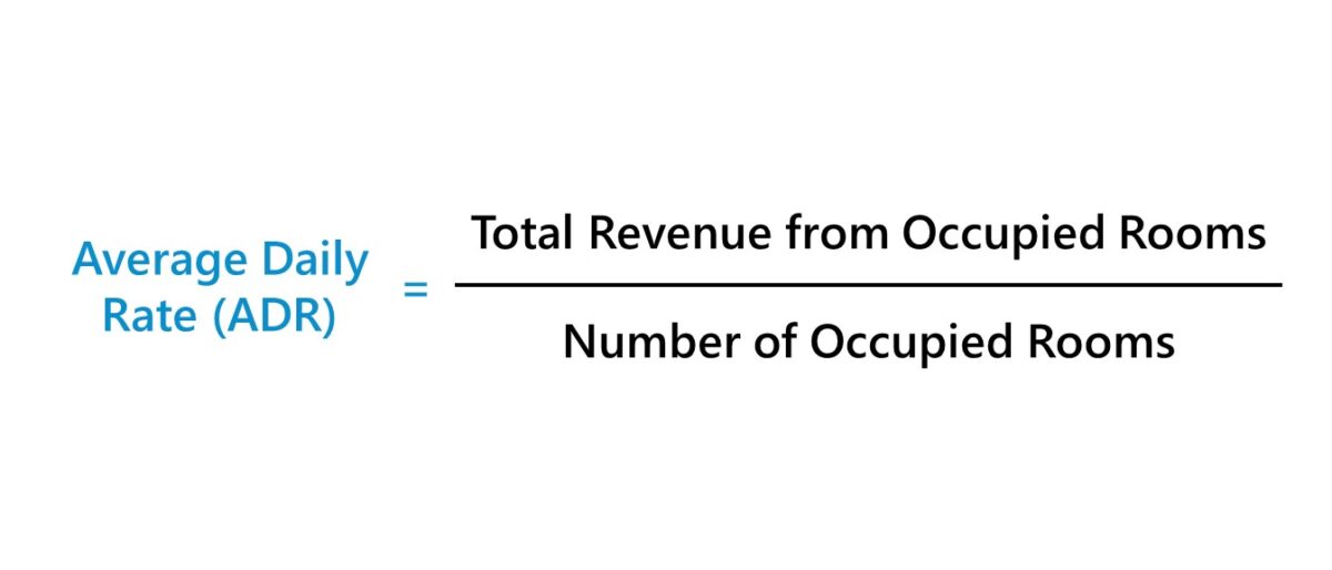 Average Daily Rate Formula (ADR)
