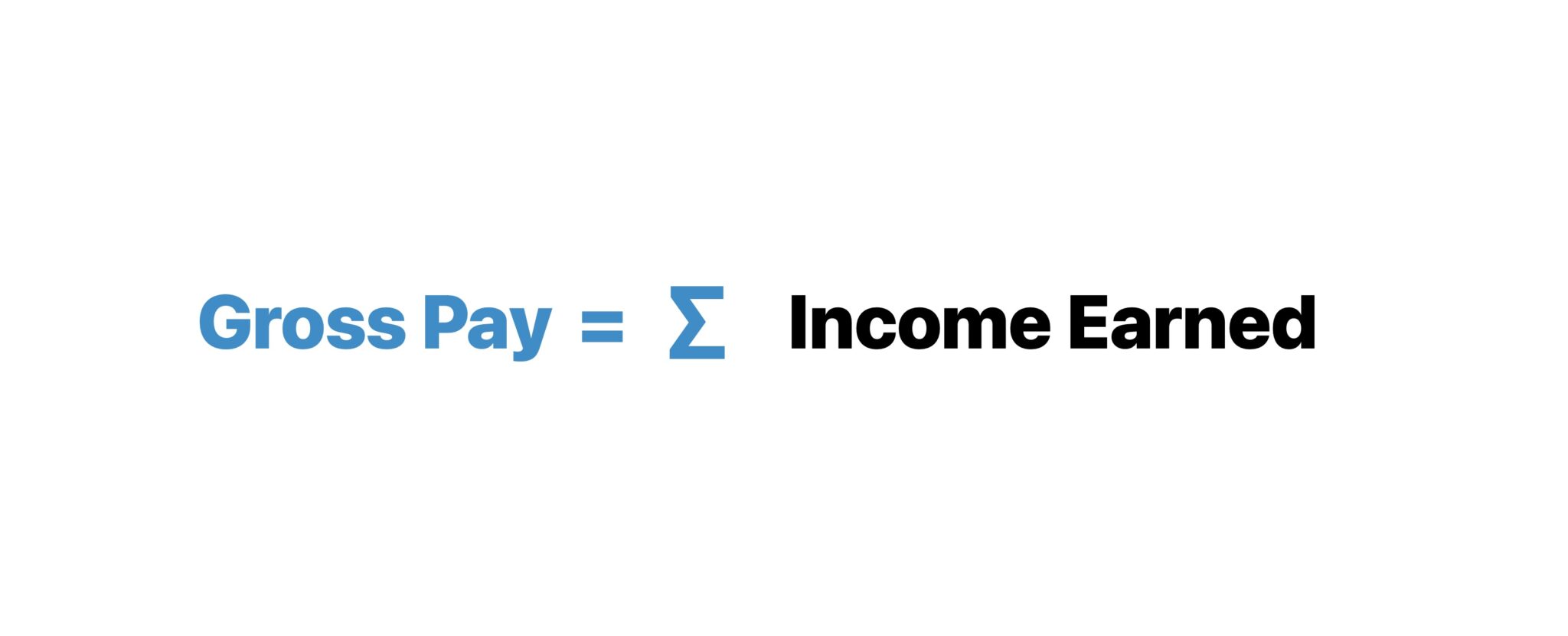 Gross Pay Formula