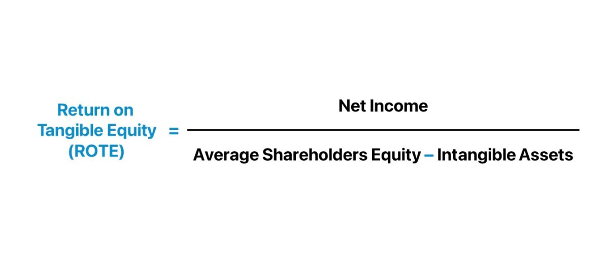 Return on Tangible Equity Formula (ROTE)