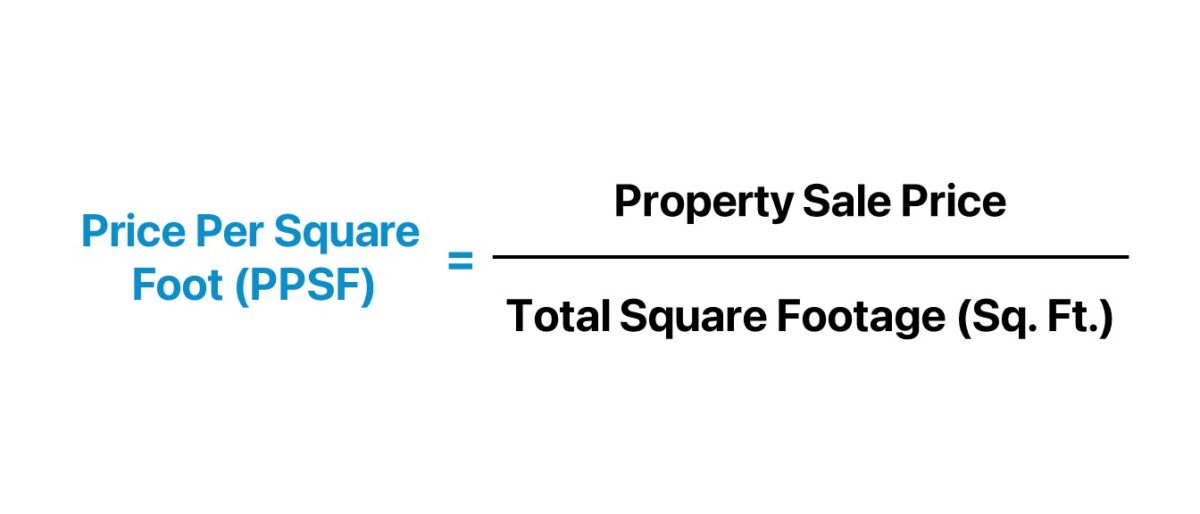 Price Per Square Foot Formula