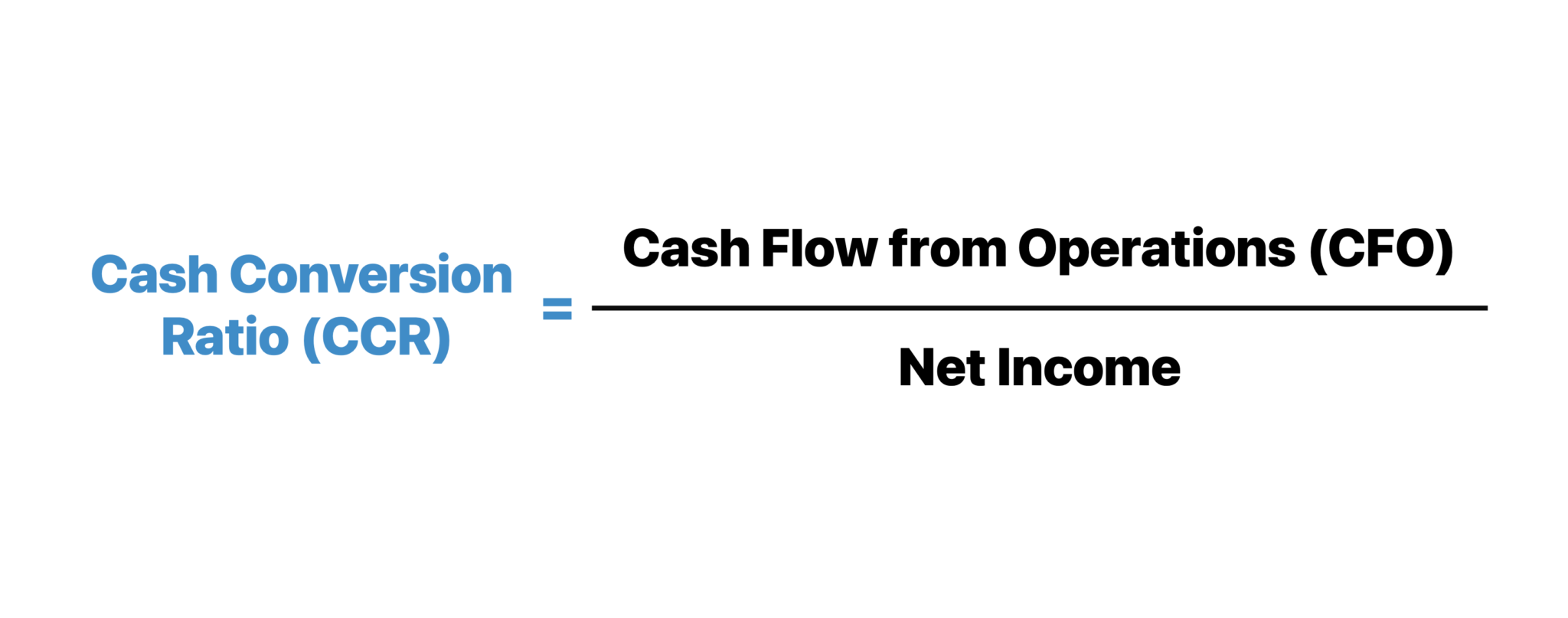 Cash Conversion Ratio Formula
