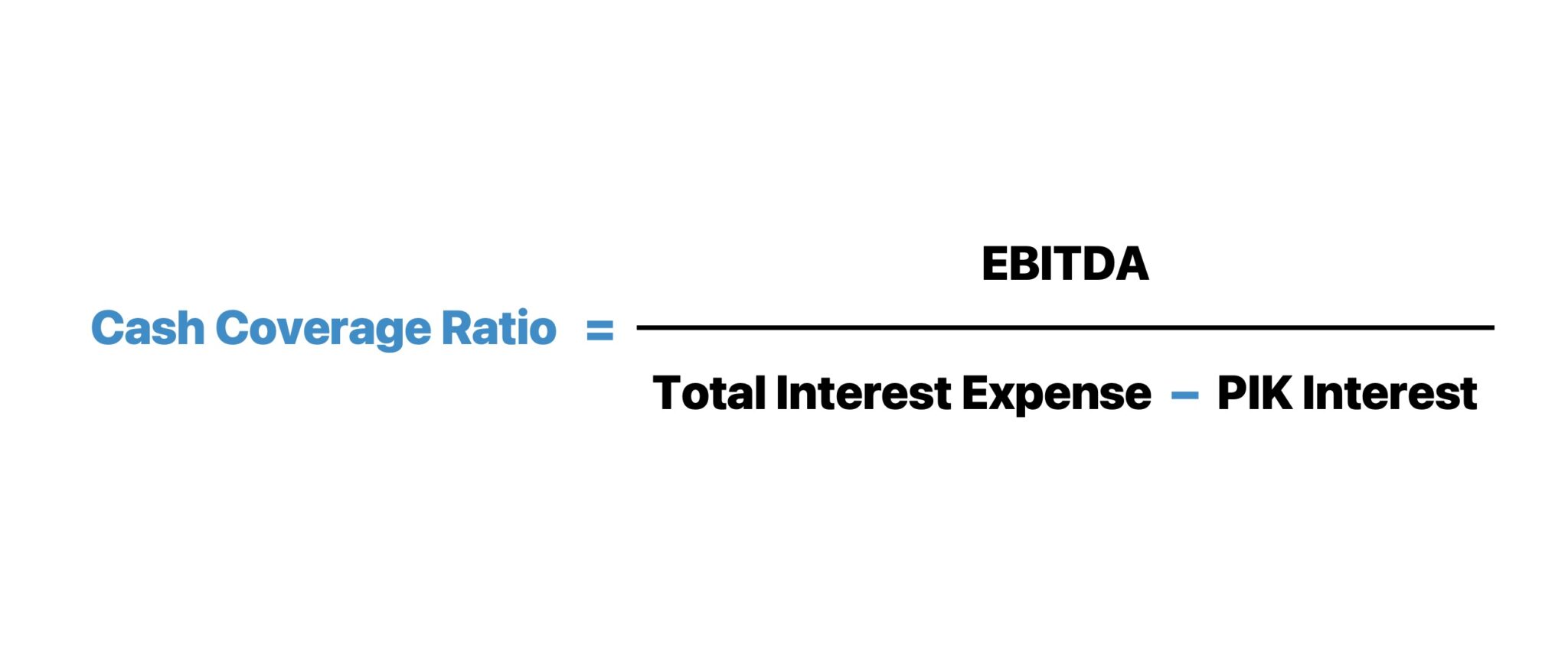 Cash Coverage Ratio Formula