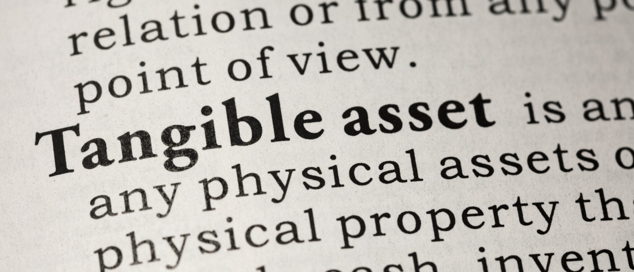 Fake Dictionary, Dictionary definition of tangible asset.