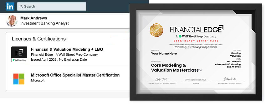 Desk-ready certificate