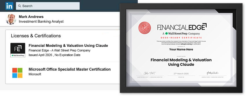 Desk-ready certificate